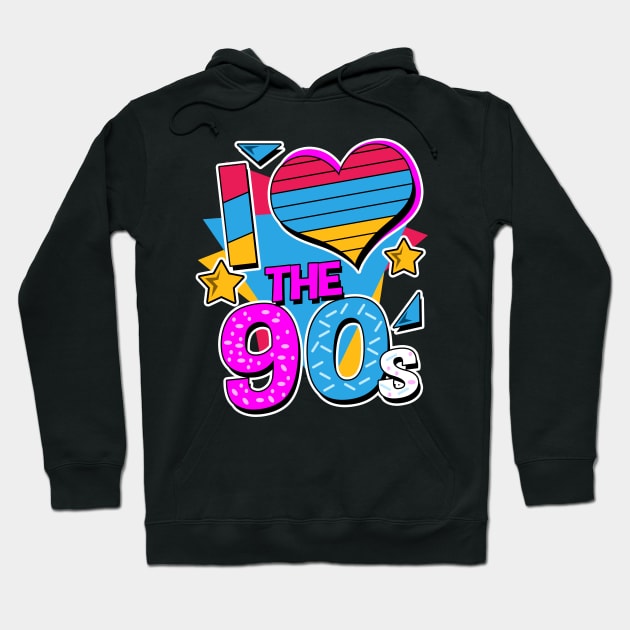 I Love The 90's - 90s Generation Hoodie by Streetwear KKS